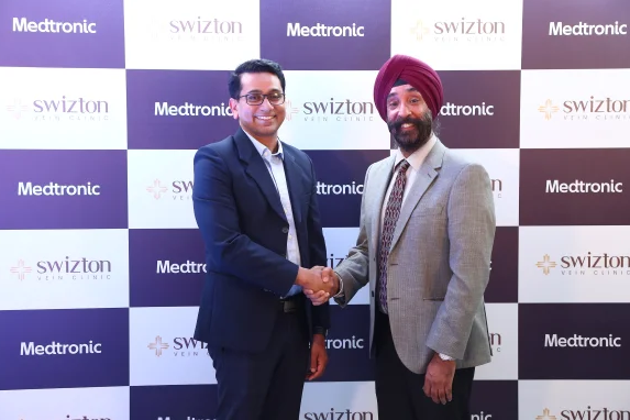 mage caption- From L to R- Dr Tahsin Neduvanchery, a renowned expert from Swizton Medcare and Mandeep Singh, Managing Director and Vice President, Medtronic India